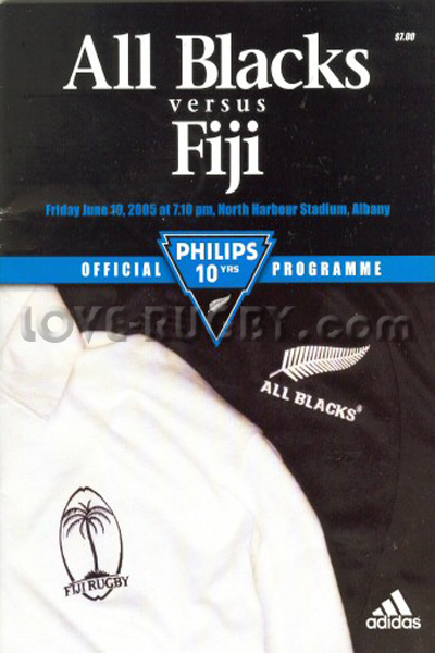 2005 New Zealand v Fiji  Rugby Programme